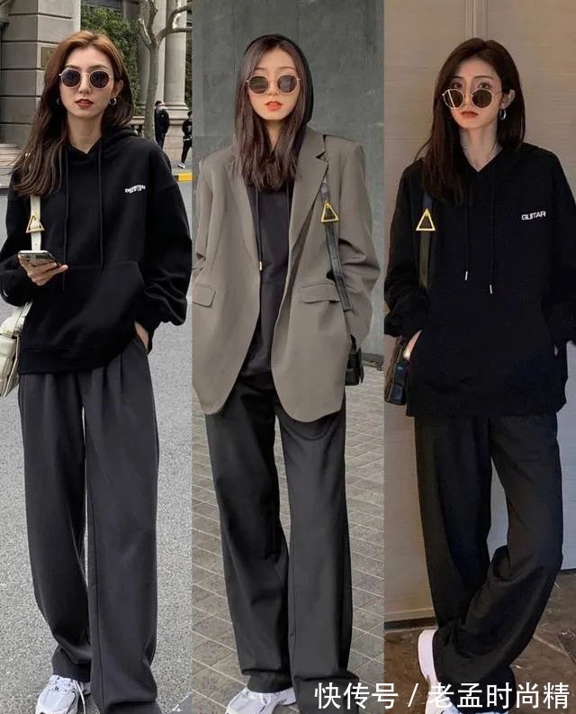 毛衣|秋天的灵魂装:小姐姐用卫衣和皮夹克,诠释什么是时尚的潮流风!