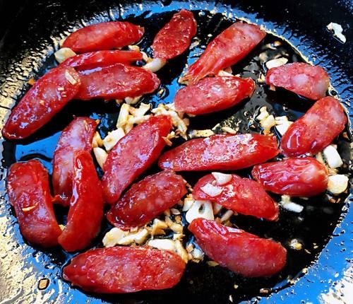 腊肉黄瓜炒杏鲍菇 不一样的好味道