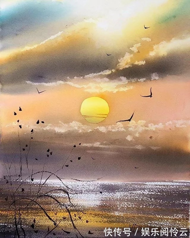 屏保$充满仙气的水彩画，每一张都可以用来做屏保！