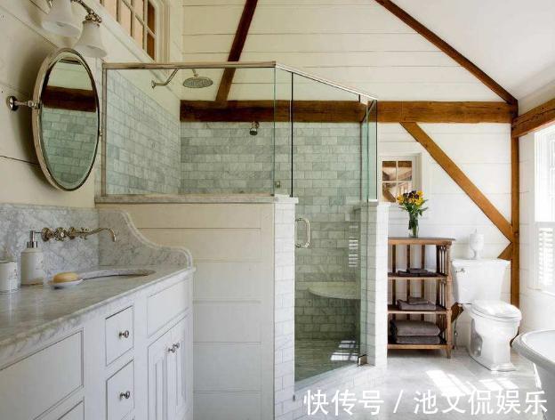 小空间|卫生间小干湿分离不能做淋浴房占空间,不如半堵墙效果好