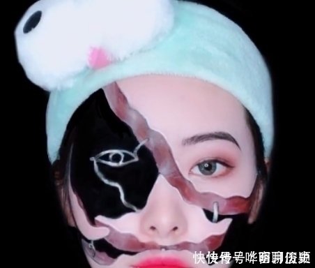 特色|女生在脸上画“特效妆”，第一眼：没什么特色，成品图：厉害了！