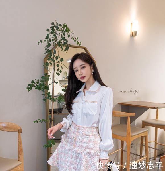  糖果|超美珠珠：泡芙蕾丝娇柔淡粉拼搭糖果裙！