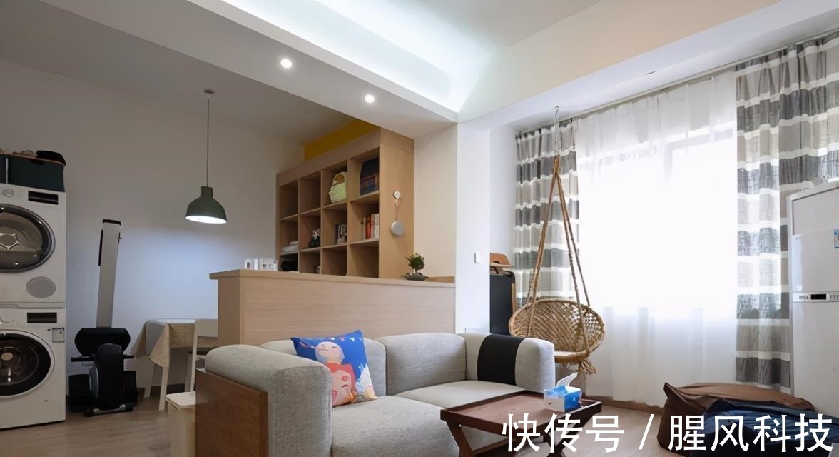实木|夫妻的65平两室,餐厅装出4个功能区,次卧也很赞,小家太实用了