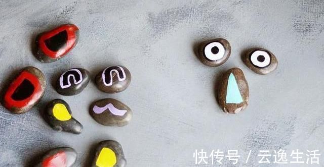 彩纸!捡些石头回家,再也不为手工课作业愁附5个DIY石头彩绘教程