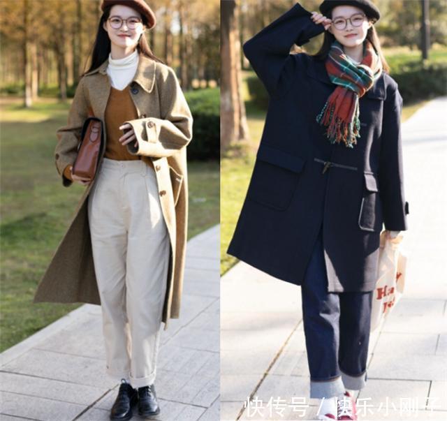 搭配 今年流行不拖沓的高筒裤,搭短靴搭配长大衣,洋气显瘦又很高级