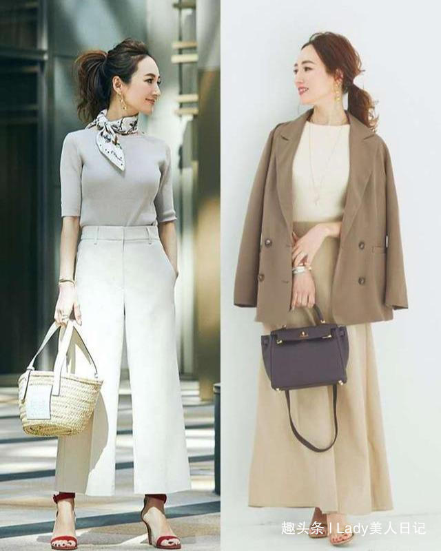 大长腿 仅158高、两个孩子的辣妈,她的轻熟风穿搭,才值得中年女人借鉴