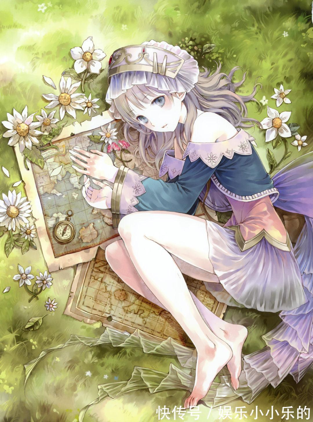 岸田梅尔@软萌的二次元美少女插画,洋溢着让人舒服的清澈透明感