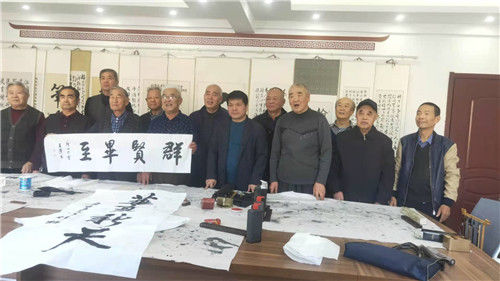  山东省|山东省德州市岔河小区开展书法交流活动