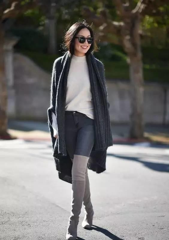 裤子 冬季显瘦有方法,“裤子藏到靴子”里更显瘦,时髦又好看