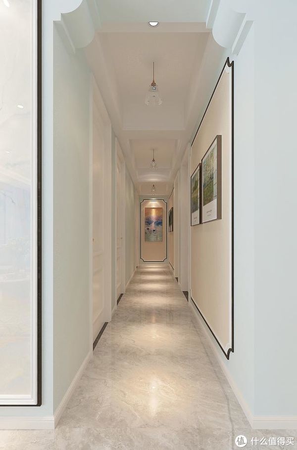 玄关|175㎡新家装成“轻奢美式”，整体敞亮大气又温馨，这才是理想居所