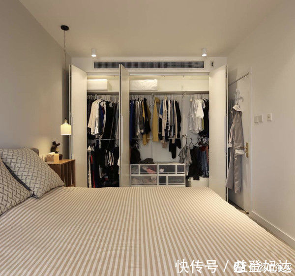 折叠门|“去衣柜化”的卧室越来越多，也许只有尝试过，才知道有多爽！