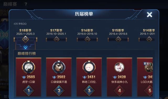 口袋|韩涵心态崩了？巅峰前三全被口袋占据，卑微改ID为“我是废物2”
