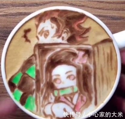 画师|动漫遇上手艺人,鬼灭之刃神拉花,魔方还原鸣人,网友:都是狠人