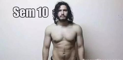 记录照|8个月,这个小伙用35张记录照告诉你,健身能带给身材多大改变