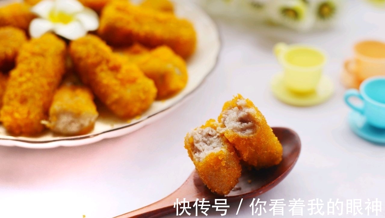 外酥|自制黄金芋头酥,做法简单,外酥里嫩,比买的还好吃