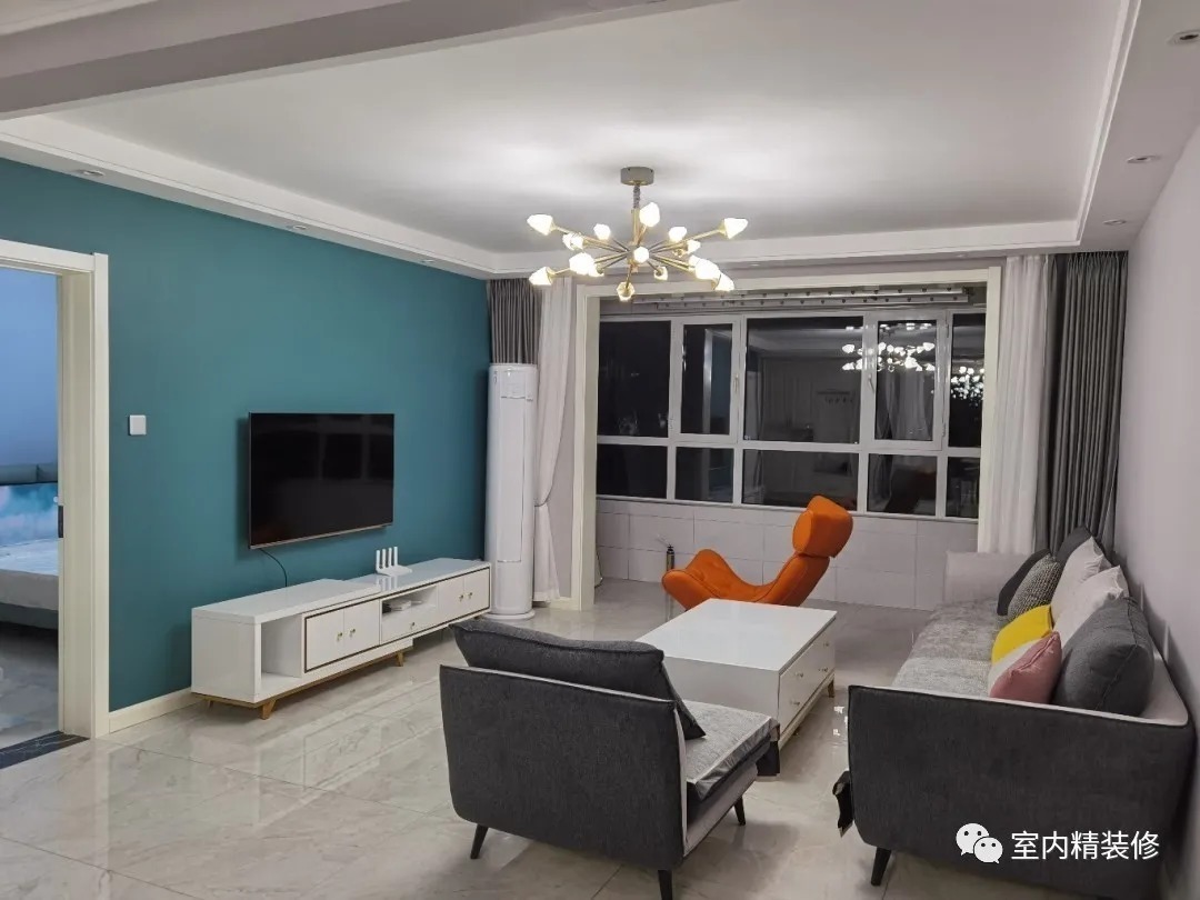 窗帘|看她家新房,安装窗帘很漂亮,电视墙不做一点造型很值得效仿!