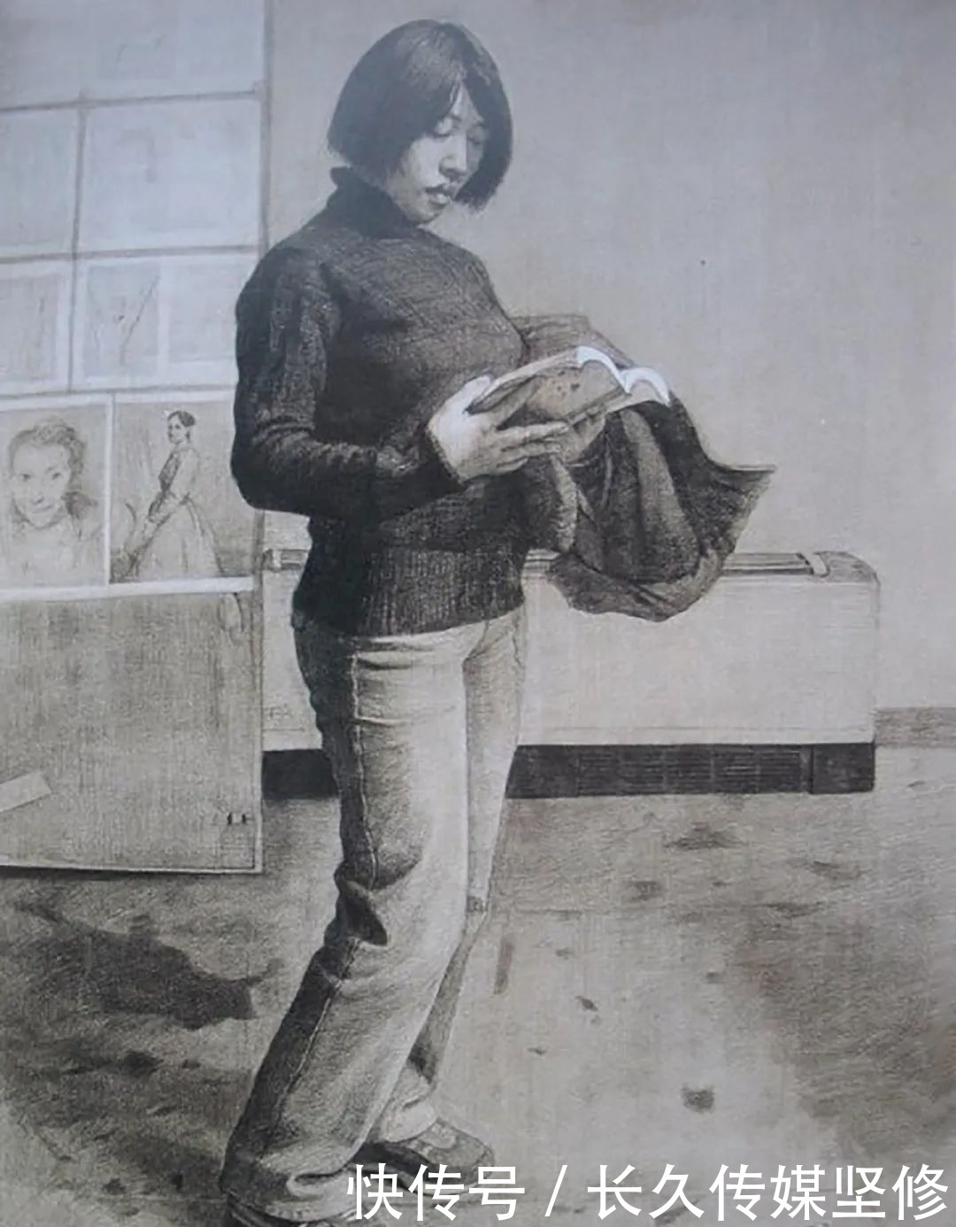 韩国全身像素描pk中国全身像素描,你怎么看?