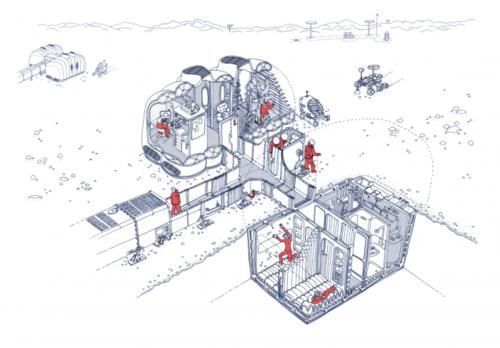 建筑 极地建筑专家正在英国码头打造实验性火星栖息地