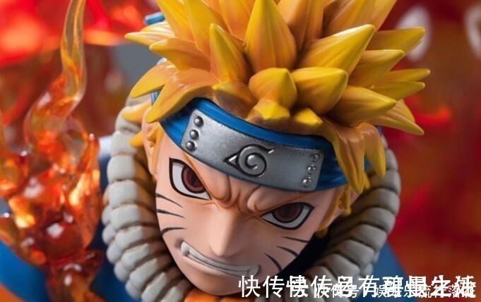 鸣人|火影一尾化鸣人手办,螺旋丸特效逼真,看脸都不值钱