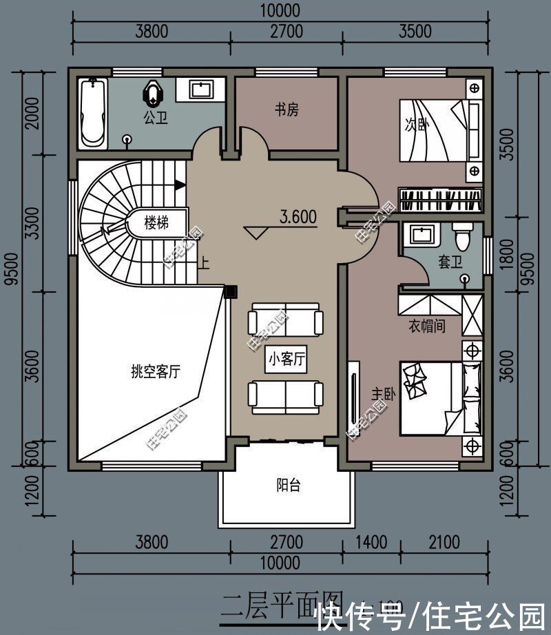 占地|10套小户型农村别墅图纸，第6第7套建的人最多，最后一套颜值最高