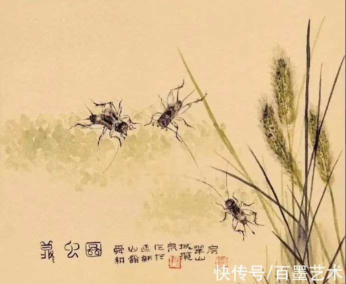 新画|国画草虫的世界，趣味多多