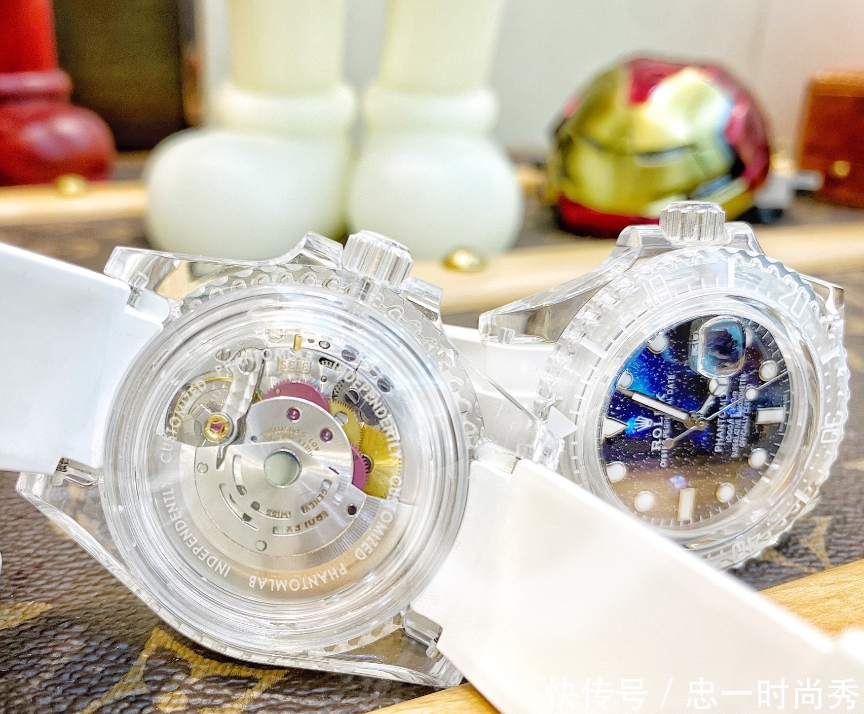 忠一表业：?KZ劳力士之Phantomlab改装透明水鬼让这个夏季充满活力！