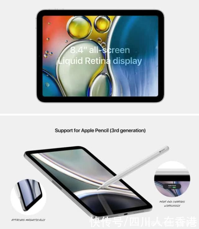 电源|iPad mini 6新渲染图曝光 电源键整合Touch ID
