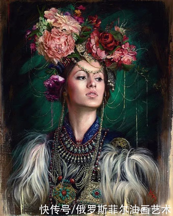 曼努克&自然野性!亚美尼亚女艺术家曼努克的唯美油画作品欣赏