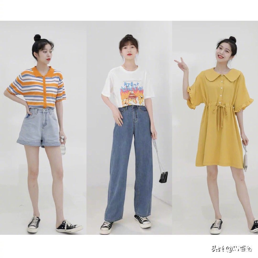 单品|27套清爽利落的夏季穿搭，显高显瘦没商量，大学生跟着穿很时尚