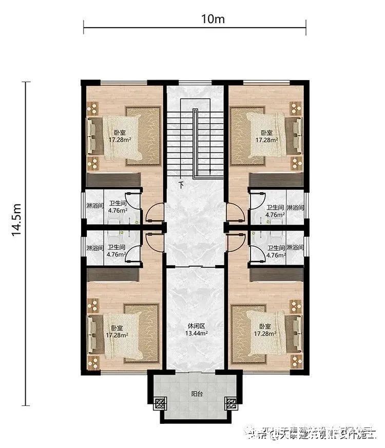 洋房|宜宾叙州区二层自建别墅 农村盖洋房别墅设计图纸 建房图施工队