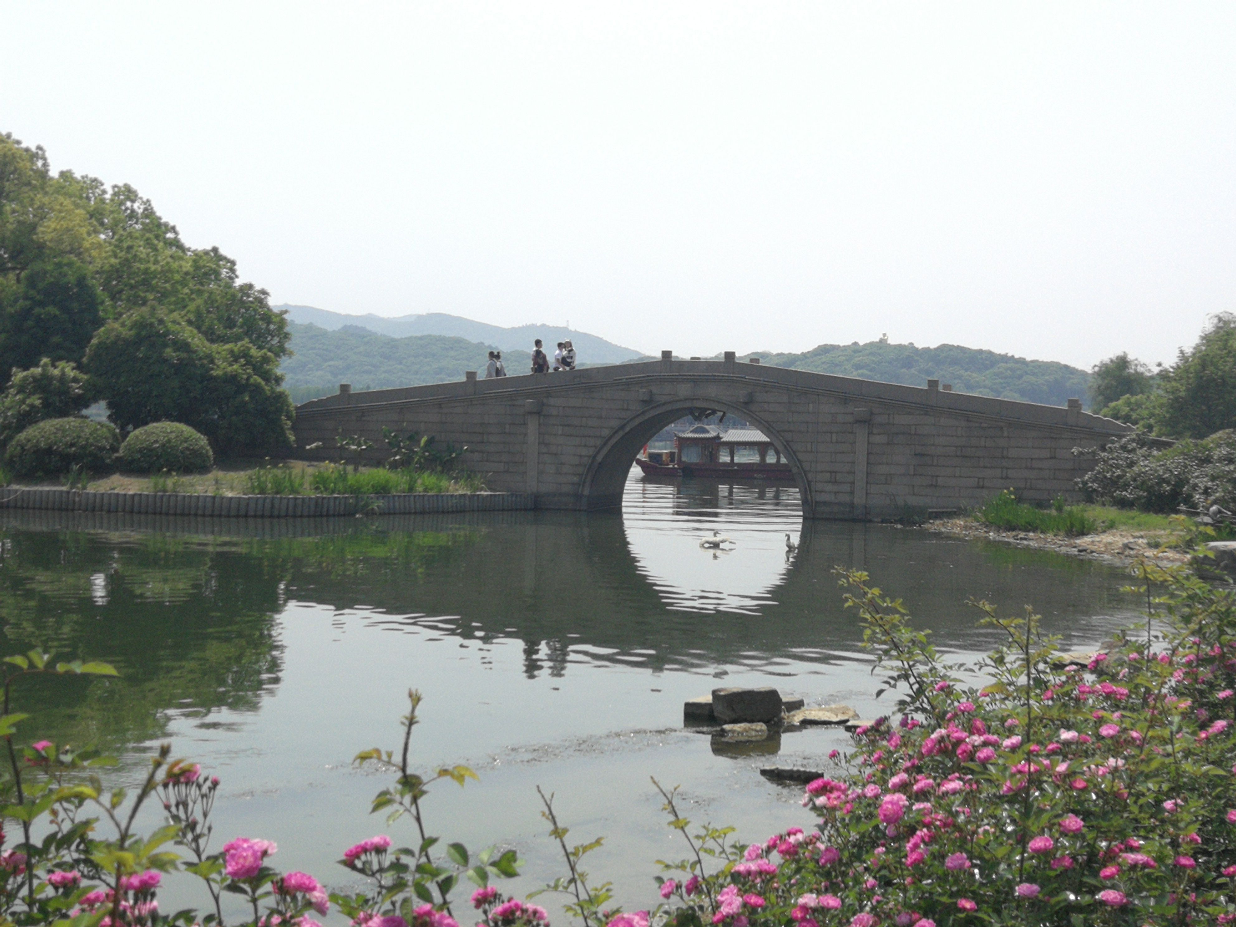 踏上观湖路的拱桥，终于成为别人眼中的风景