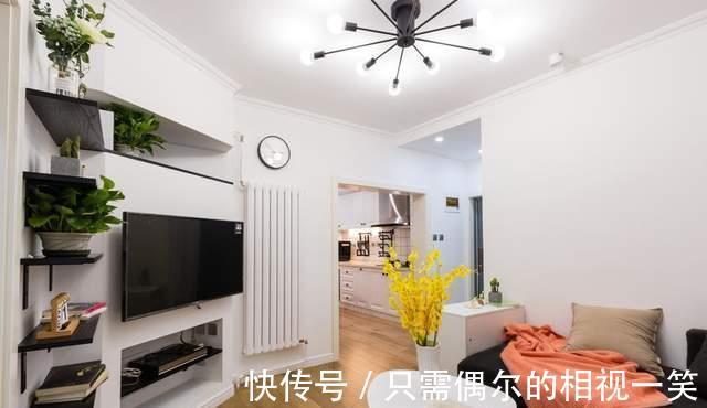 精致|50m2老破小爆改:餐厨合并功能叠加,一居改两室,精致又清新!