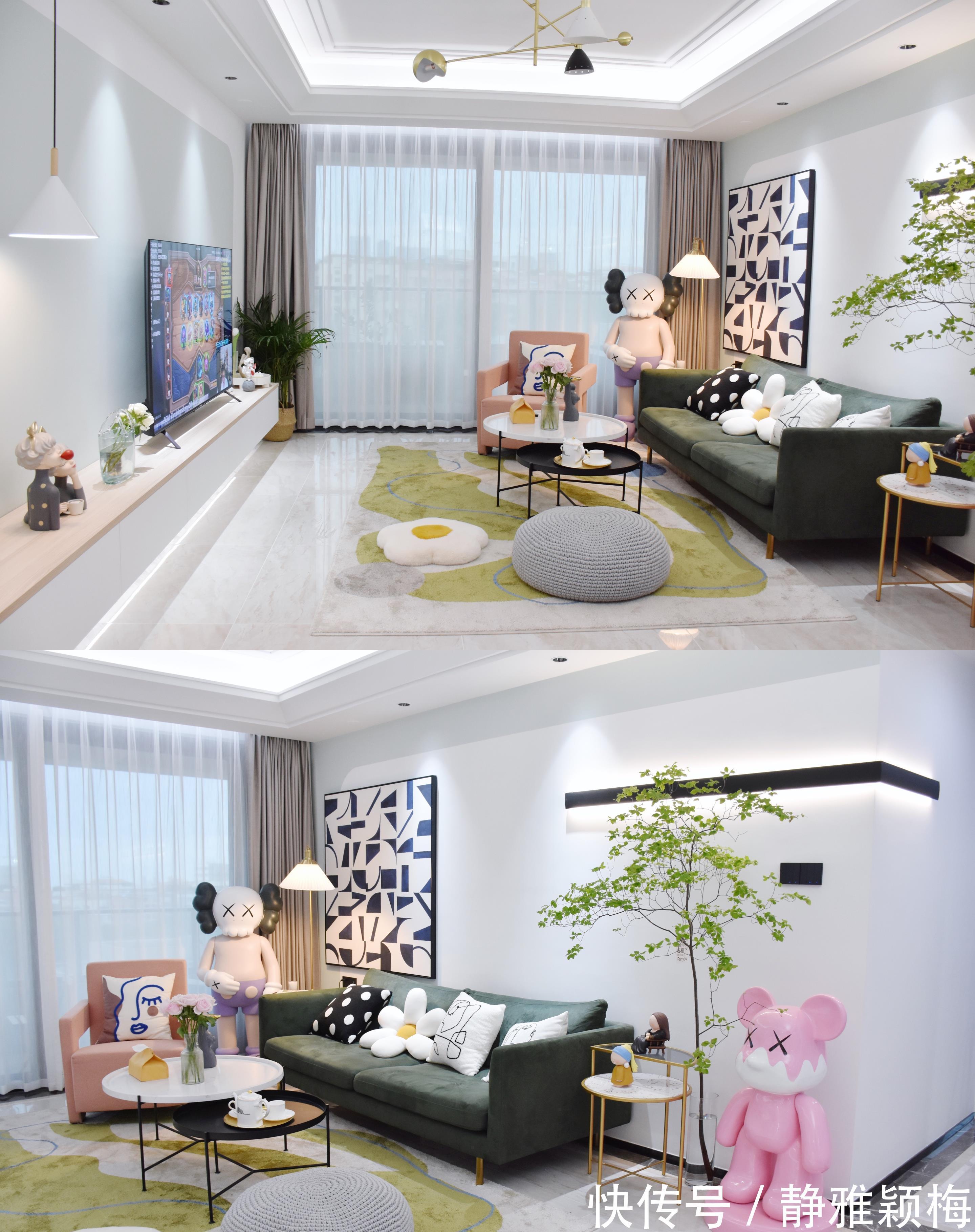 电视柜|房子装修,我家极简电视背景墙设计!附上电视推荐