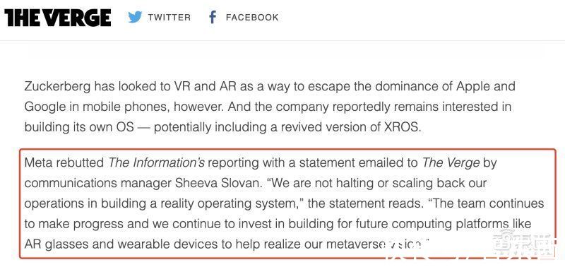 大牛出走，VR操作系统“夭折”？Meta元宇宙霸主美梦遇挫