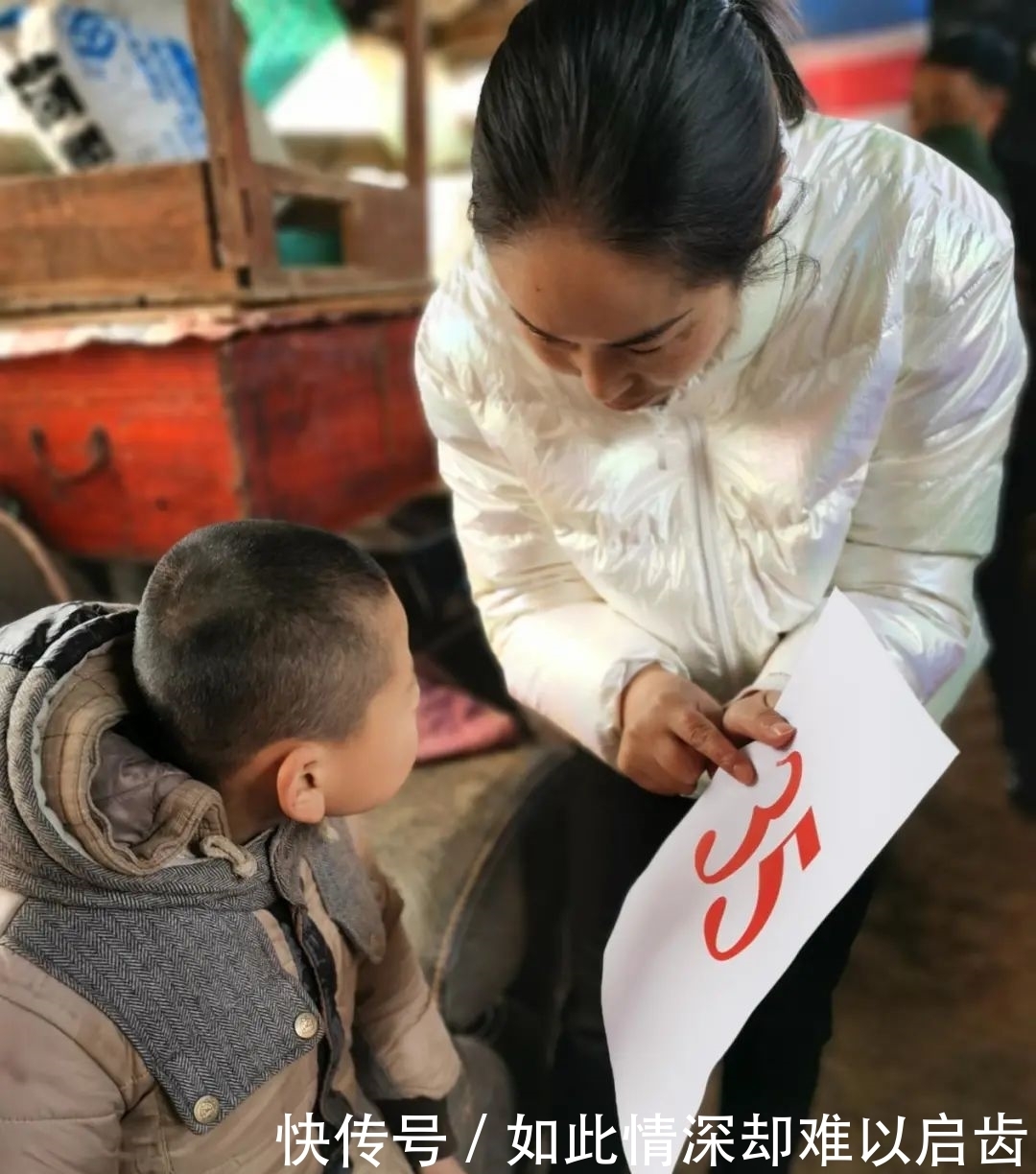 孩子口中的糖，甜在老师心里