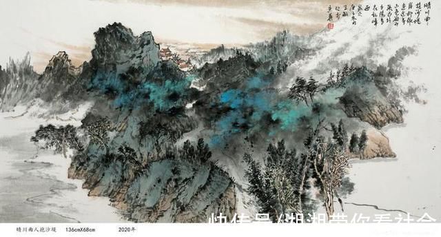 山水画#「艺术先知」王敏山水画，诗意盎然，出尘脱俗