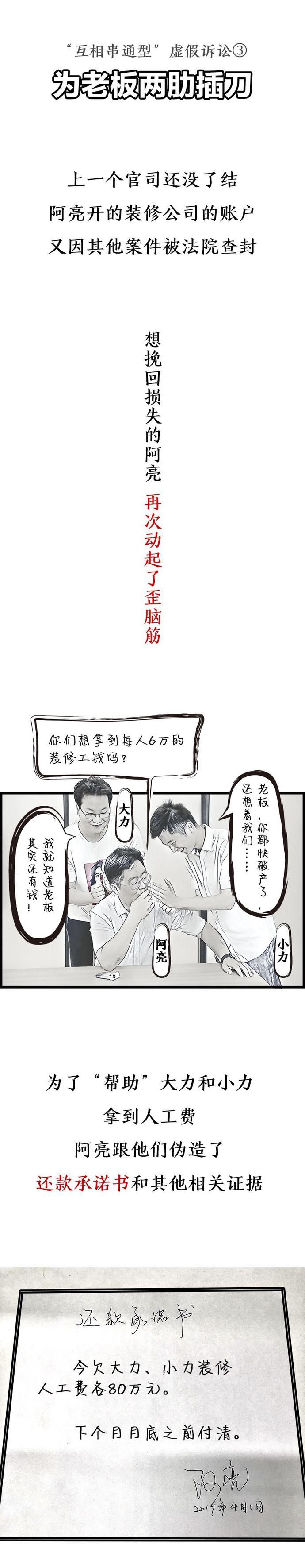 为兄弟为老板两肋插刀搞“虚假诉讼”的漫画人生|创意漫画 | 创意