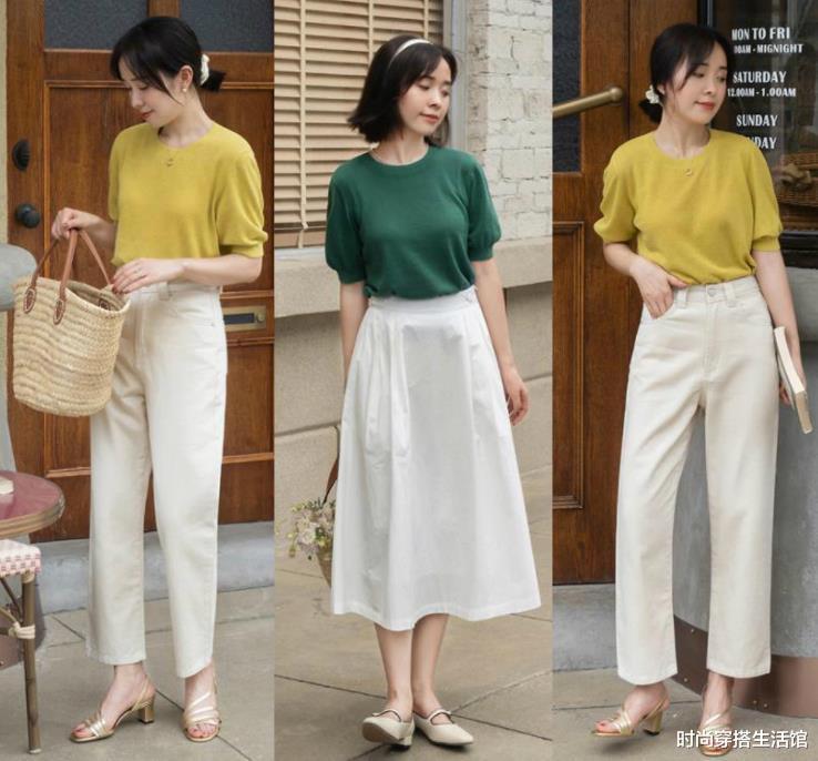 百褶裙|又到了穿针织衫的季节,送你几个搭配技巧,简约大方又气质