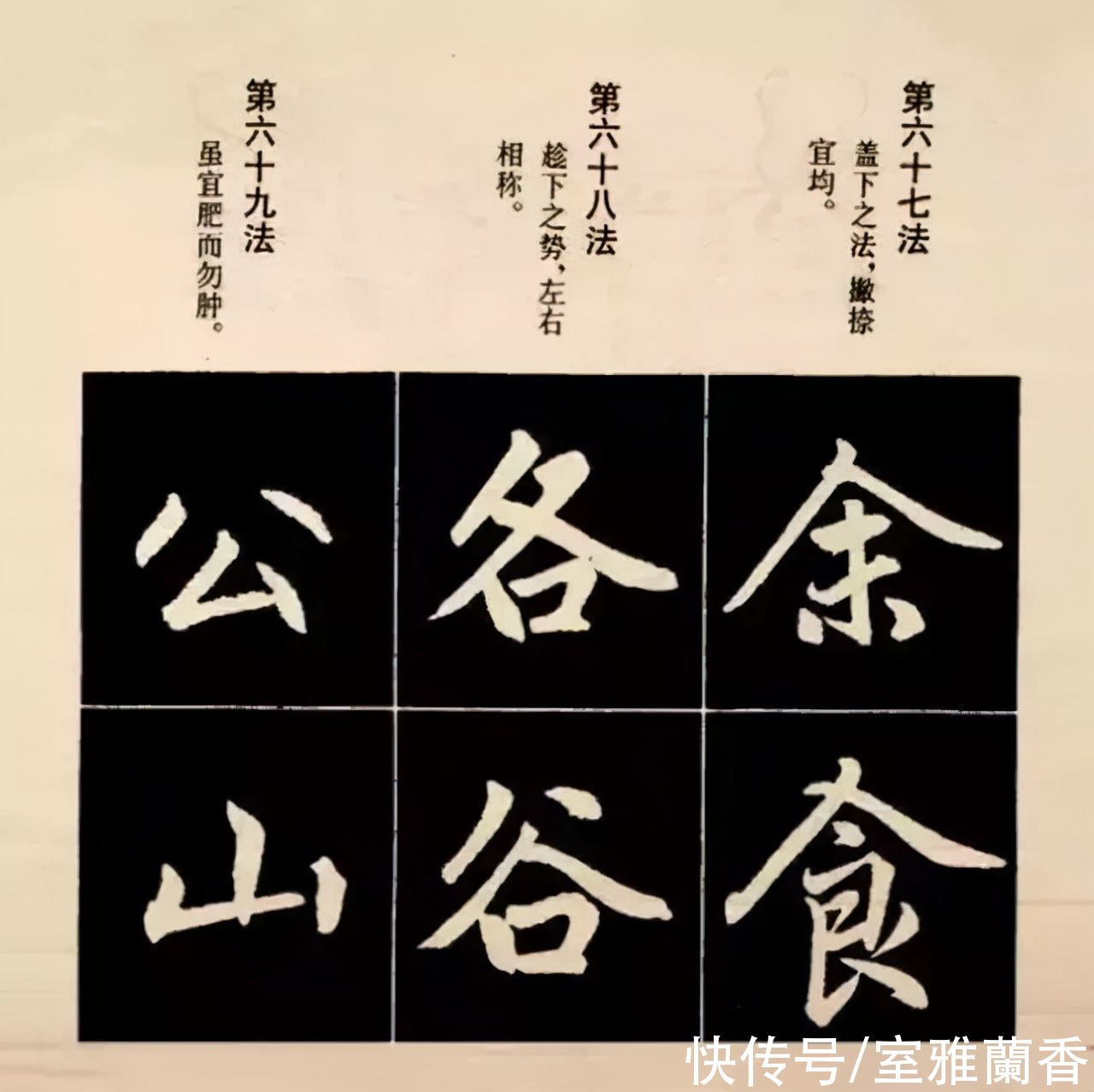 赵孟頫楷书结字八十一法，绝对是干货中的干货