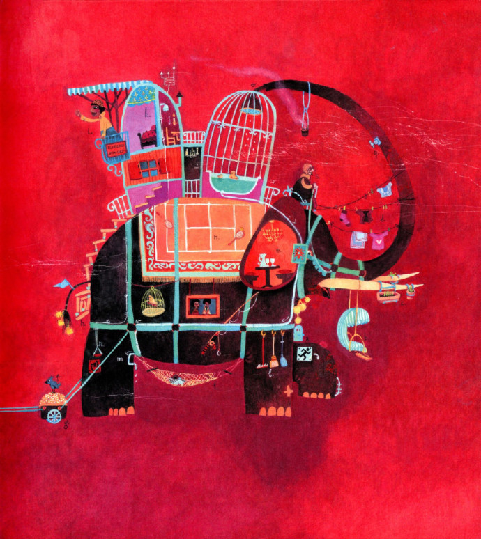 海贝卡·朵特梅-!插画师海贝卡·朵特梅-喜欢用不透明水彩作画,人物造型充满想象力并带有诡异气质