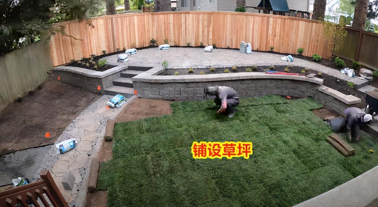 铺设|荒芜的庭院这样改,一半花园一半户外休闲地,10天让它身价翻倍!