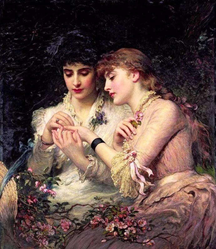 美人!英国艺术家詹姆斯·桑特人体油画中的美人,珠圆玉润,风情万种