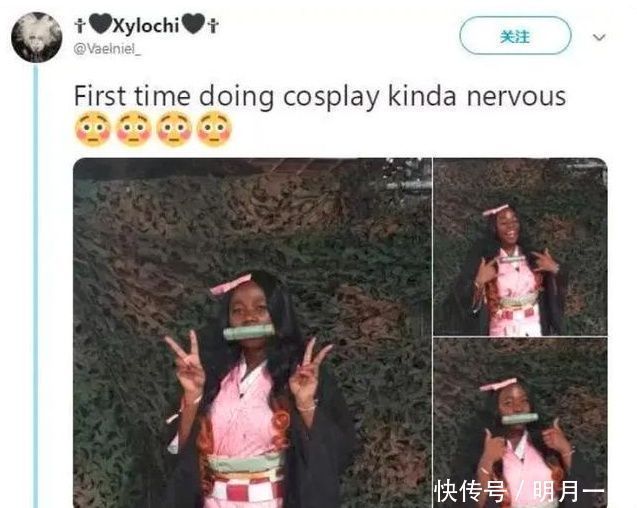 黑人cos|黑人cos祢豆子惹争议，白幼瘦的动漫角色，黑人真的不配cos吗？