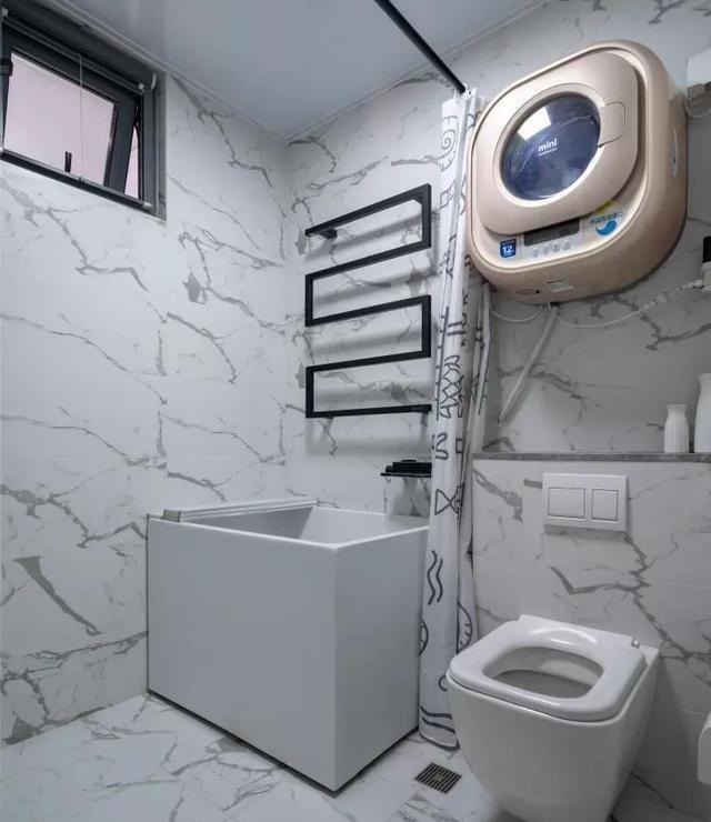 卫生间|为孩子读书买下46㎡小宅，缩小卧室变两室两厅，改造后温馨舒适