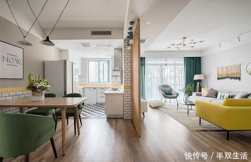 业主|冉小云作品:91㎡极简北欧,两居室的舒适小家,自然纯真的空间