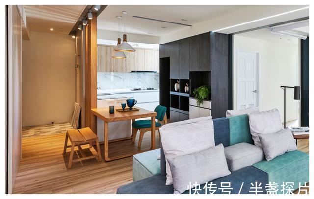 木调|充满欢声笑语的亲子之家!110㎡,时尚灰蓝调北欧风,超惊艳!