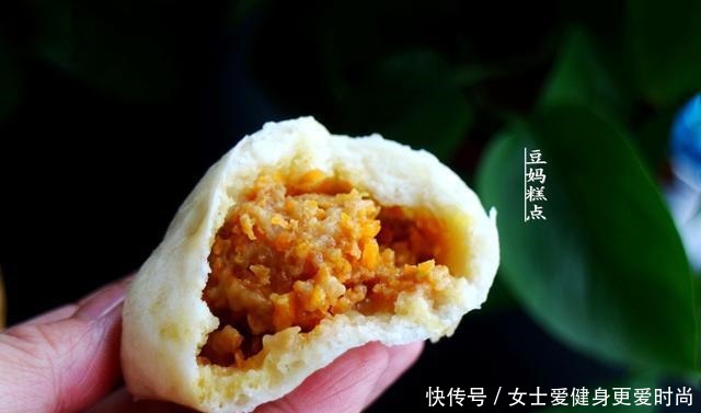 胡萝卜|胡萝卜肉包,1次发酵简单轻松,有空多给孩子做,清热明目