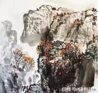 山水画#“虎啸一声山海动 龙腾三界吉祥来”武汉山水画研究会江汉八友向江城人民拜年