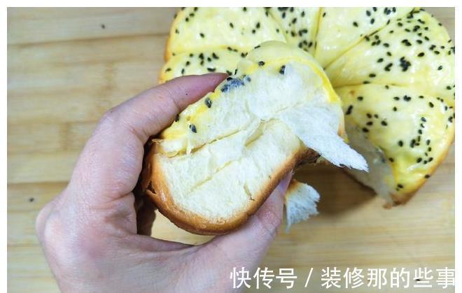 黑芝麻|电饭煲烤面包,不用一滴水,不用打发,口感细腻柔软,比买的还香