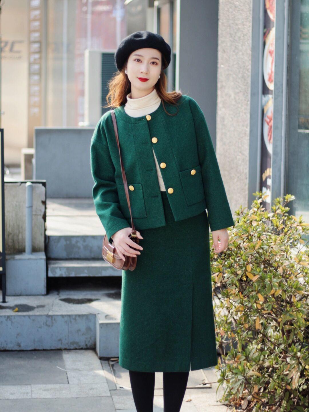 冬季 冬季穿搭没思路?快来试试这些“毛呢套装”,简约优雅还有气场